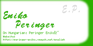 eniko peringer business card